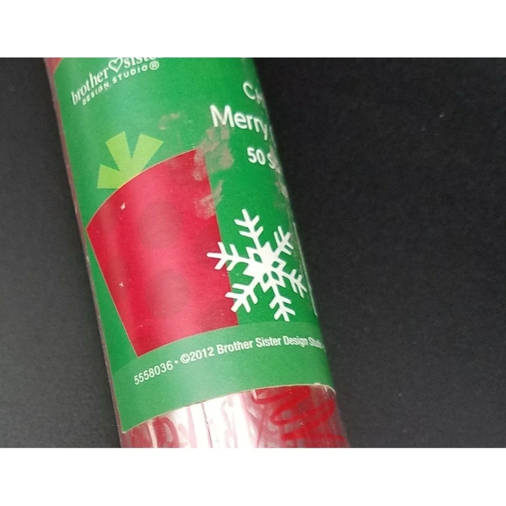 Vintage 2012 Merry Christmas Holiday‎ Basket Wrap 50sq ft Sealed